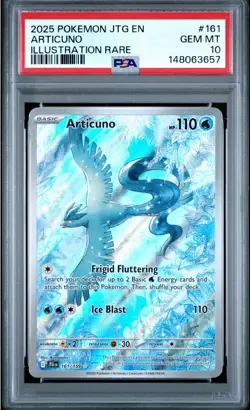 PSA 10 Articuno 161/159 Pokemon Journey Together Illustration Rare Full Art Holo - Image 1