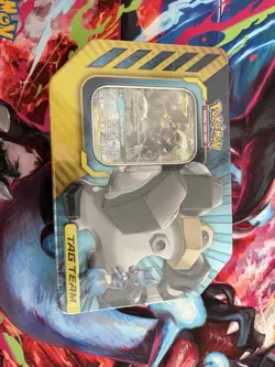 Pokemon Tag Team GX Power Partnership Tin Lucario & Melmetal New/SEALED S&M XY 820650806322 - Image 1