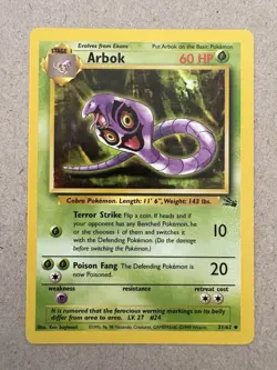 Pokemon - Fossil - Arbok 31/62 - Uncommon LP/NM - Image 1