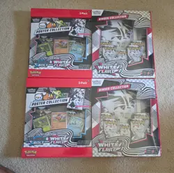 Pokemon TCG Scarlet and Violet Black Bolt White Flare Binder Collection Sealed - Image 1