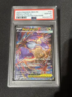 Pokemon Mega Latias EX 181/132 Mega Evolution PSA 10 - Image 1