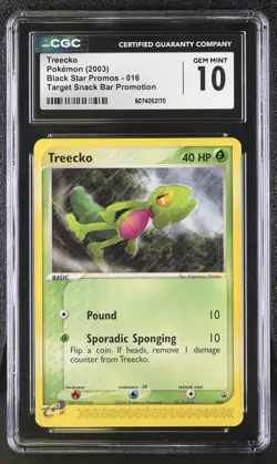 CGC 10 Treecko 2003 Black Star Promos 016 Target Snack Bar Promotion Pokemon - Image 1