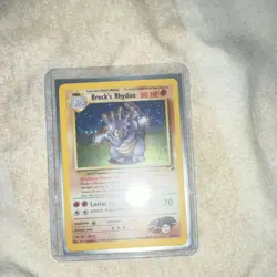 Pokemon Brock's Rhydon 002/132 Gym Heroes Holo Rare 80 HP Stage 1 English - Image 1