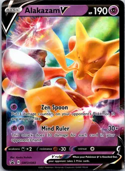 Alakazam V SWSH083 Holo P Sword & Shield Promo Pokemon NM - Image 1