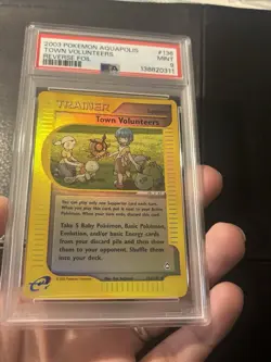2003 Pokemon Aquapolis Town Volunteers Rev Holo #136 PSA 9🔥Mint Cert# 138820311 - Image 5