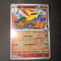 Pokemon Destined Rivals Ethan's Typhlosion Stamped Promo 34/182 - Image 1