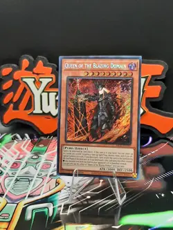 Yu-Gi-Oh! Queen of The Blazing Domain MP25-EN147 Secret Rare 1st Ed NM - Image 1