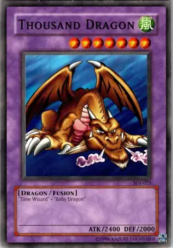 Thousand Dragon SDJ-023 Unlimited Common Moderate Play Yu-Gi-Oh DNA GAMES - Image 1