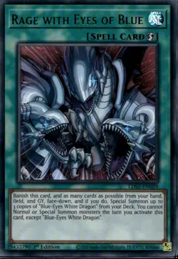 Rage with Eyes of Blue Green Ultra Rare LDS2-EN029 Yu-Gi-Oh! - Image 1
