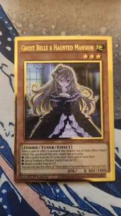 YuGiOh! 3x Ghost Belle & Haunted Mansion MAGO Gold Rare 1st ED NM READ DESC - Image 2