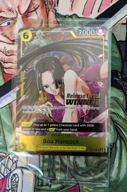 One Piece Boa Hancock Pre Release Event Winner P-115 Sealed Holo Stamp Op-15 - Image 1