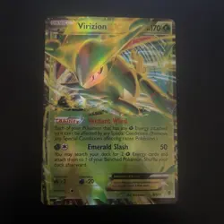 Virizion EX 9/101 Plasma Blast Ultra Rare Holo Pokemon Card 2013 - LP - Image 1
