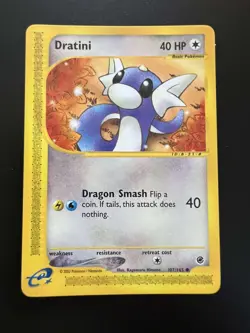 POKEMON EXPEDITION BASE SET E-READER DRATINI CARD 107/165 - Image 1