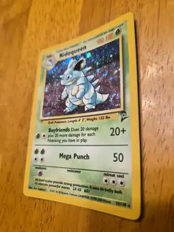 Nidoqueen #12/130 Holo Rare - Base Set 2 WOTC Pokemon Card - LP/NM - AI Grade 7 - Image 5