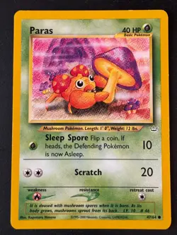 Paras Pokemon Common Card Neo Revelation 47/64 - Image 1