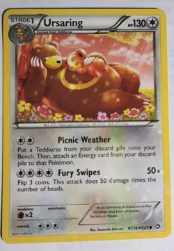Ursaring HP130 Legendary Treasures: Radiant Collection Holo Card No RC16/RC25 - Image 1