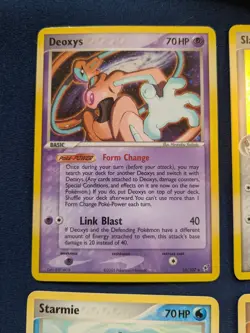 HOLO Deoxys 16, HOLO Slaking 15, others - Lot 5 EX Deoxys (2005) cards - LP/NM - Image 2