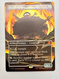 Technodrome (Borderless) *FOIL* NM - Teenage Mutant Ninja Turtles MTG TMNT 222 - Image 1