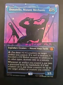 Donatello, Mutant Mechanic (Borderless) Teenage Mutant Ninja Turtles MTG Foil NM - Image 1