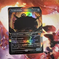 Technodrome (Borderless) *FOIL* NM - Teenage Mutant Ninja Turtles MTG TMNT 222 - Image 1
