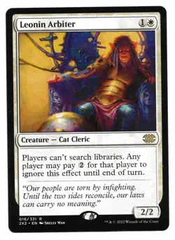 Magic the Gathering MTG Card: Leonin Arbiter 016/331 Double Masters Rare! NM - Image 1