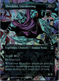 Shredder, Unrelenting [Foil] 210/-- Teenage Mutant Ninja Turtles Uncommon - Image 1