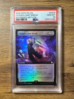Final Fantasy Magic MTG Cloud's Limit Break #103 FOIL Extended Art PSA 10 - Image 1