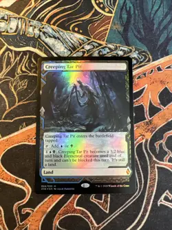 Creeping Tar Pit Foil - Zendikar Rising Expedition - NM - Image 1