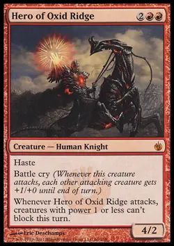 MTG Magic the Gathering Hero of Oxid Ridge (66/161) Mirrodin Besieged LP - Image 1