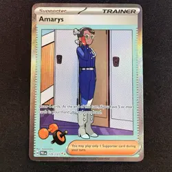 Pokemon TCG Prismatic Evolutions Amarys 170/131 Special Illustration Rare SIR - Image 1
