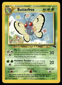 Butterfree #9 - Pokemon Southern Islands - LP/NM - Image 1