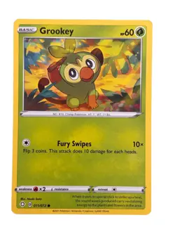 New: 2021 Pokemon TCG Grookey 011 Shining Fates Regular Common - Image 1