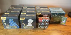 Pokemon TCG Collection Lot - Factory Sealed ETBs + Vintage Pack + Booster Box - Image 1