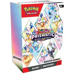 Pokemon TCG Scarlet & Violet Prismatic Evolutions 6 Booster Pack Bundle - Image 1