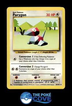 Porygon 39/102 | Base Set Unlimited | Pokemon Uncommon | LP - Image 1