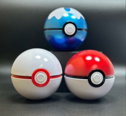 Lot of 3 Pokemon tins Pokeball (empty), Dive Ball, premier ball FREE SHIP - Image 1