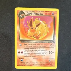 Pokemon Wizards Dark Flareon 1st Edition Team Rocket 35/82 Regular 50 HP Rare - Image 1