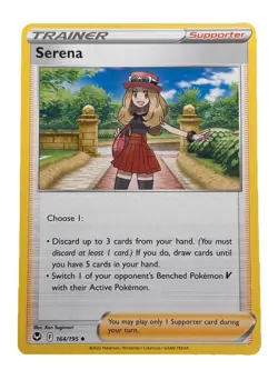 New: 2022 Pokemon TCG Serena 164 Silver Tempest Regular Uncommon - Image 1