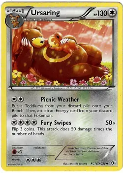 LP Pokemon TCG Radiant Collection Ursaring Common Holo - Image 1