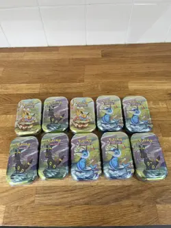 Pokemon TCG Prismatic Evolutions Mini Tins x10- New and Sealed - Image 1