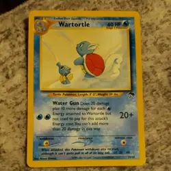 Pokemon Wartortle 15/18 Base Set 2 Regular 60 HP Stage 1 English - Image 1