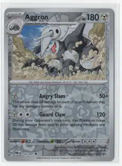 Pokemon Twilight Masquerade 122/167 Aggron Reverse Holo - Image 1