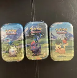 (LOT OF 3) Pokemon TCG Mega Evolutions Ascended Heroes Mini Tins Set NEW SEALED! - Image 1