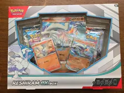 NEW SEALED POKEMON TCG SCARLET & VIOLET RESHIRAM EX COLLECTION BOX - Image 1