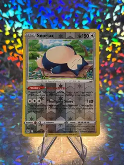 SNORLAX 143/196 HOLO RARE LOST ORIGIN POKEMON LP - Image 1