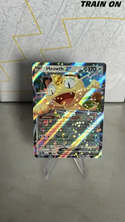 Pokemon TCG Perfect Order Meowth EX 062/088 Double Rare Holo NM Near Mint - Image 1
