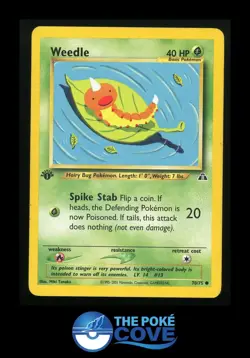 Weedle 70/75 | Neo Discovery 1st Edition | Pokemon Common | LP - Image 1