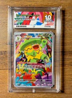 Pokemon TCG Phantasmal Flames Ludicolo 095/094 Illustration Rare ACE Gem Mint 10 - Image 1