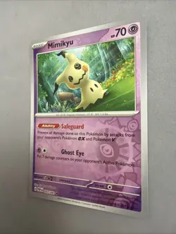 Pokemon TCG * SV Paldean Fates * 37/91 Mimikyu REVERSE HOLO Rare * FRESH PK - Image 2