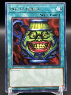 Yugioh! Pot of Greed - LOB-EN119 - Rare - Unlimited 25th Anniversary Edition Nea - Image 1
